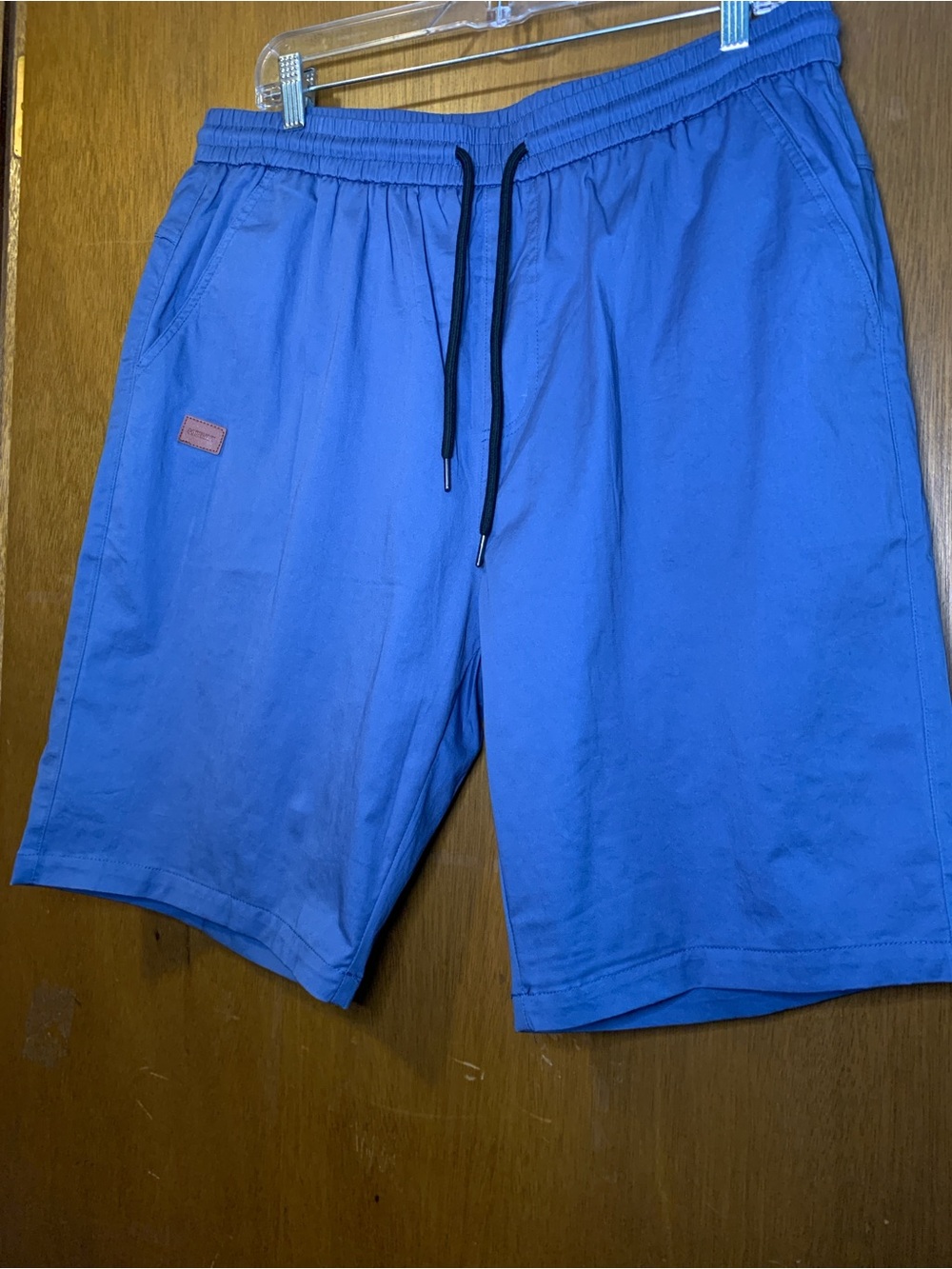 Coofandy Drawstring Shorts in Blue with Black Cord